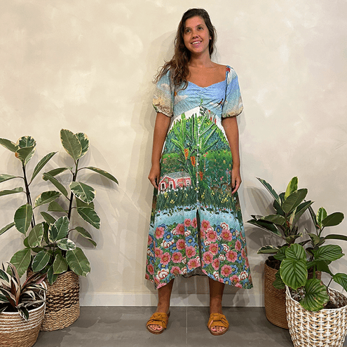 Vestido Laise Paisagem Farm