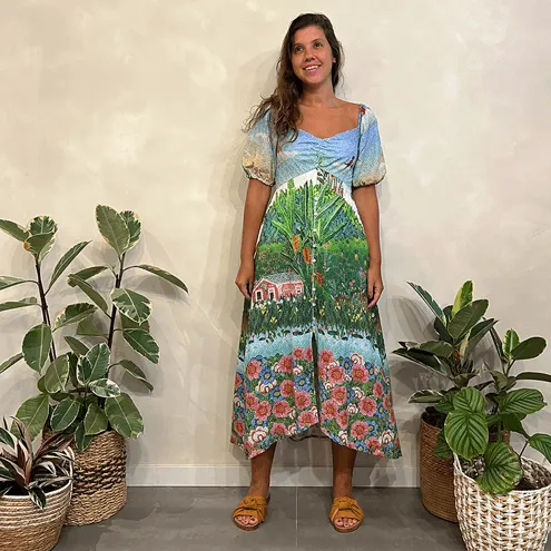 Vestido Laise Paisagem Farm
