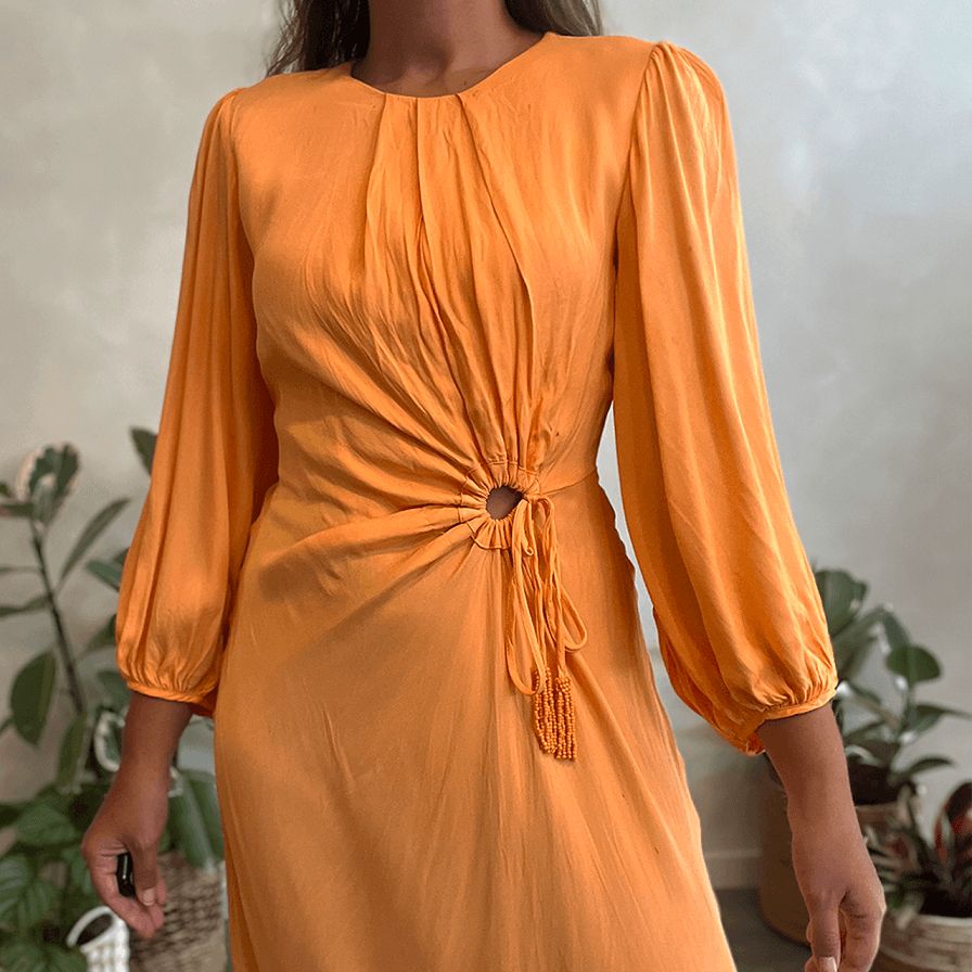 Vestido Liso Recorte Farm Global - imagem 2