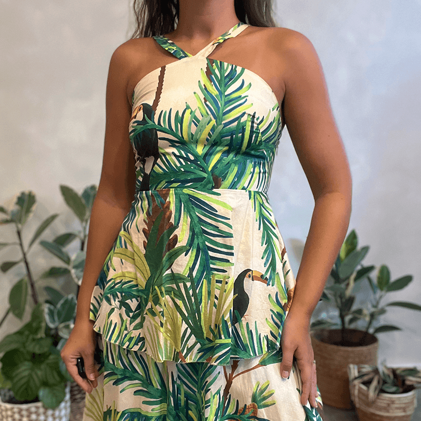 Vestido Tucano Babado Farm Global - imagem 2