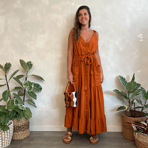 Vestido Novo Liso Farm
