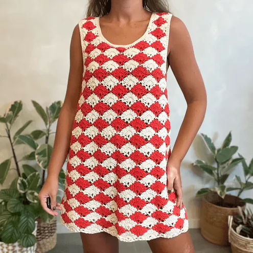 Vestido Crochet Bicolor Farm