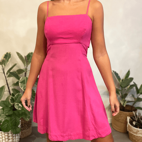 Vestido Curto Liso Farm
