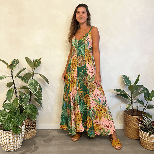 Vestido Patch Abacaxi Farm