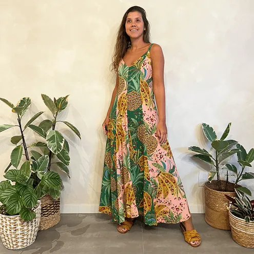 Vestido Patch Abacaxi Farm