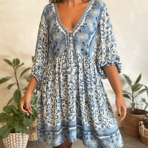 Vestido Curto Floral Farm