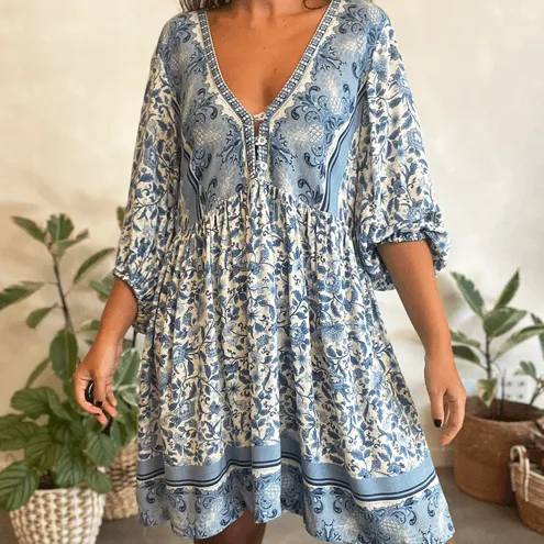 Vestido Curto Floral Farm