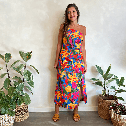 Vestido Floral Tropical Farm