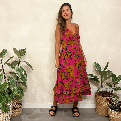 Vestido Banana Onça Farm