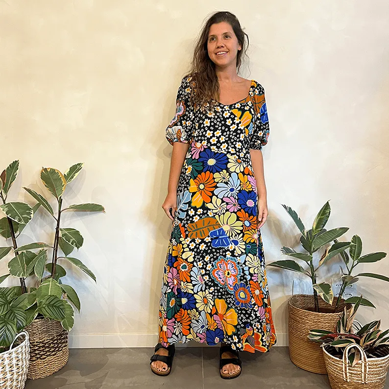 Vestido Mix Floral Farm