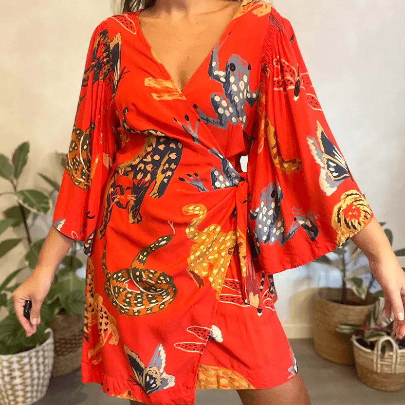 Vestido Animais da Floresta Farm