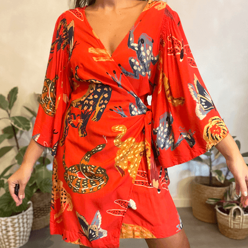 Vestido Animais da Floresta Farm