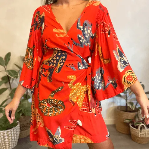 Vestido Animais da Floresta Farm
