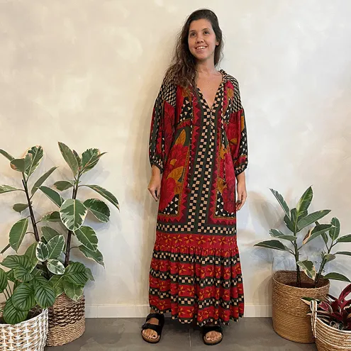 Vestido Floral Bangalore Farm