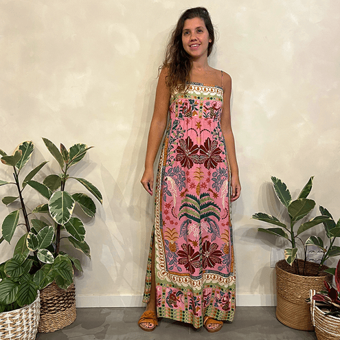 Vestido Floral Abacaxi Farm