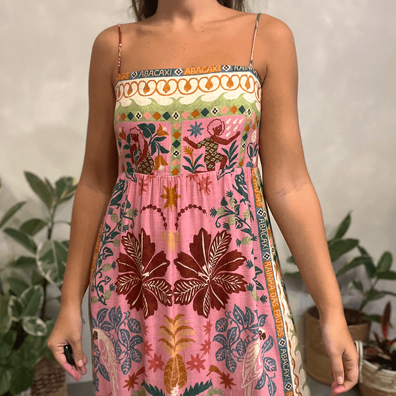 Vestido Floral Abacaxi Farm - imagem 2