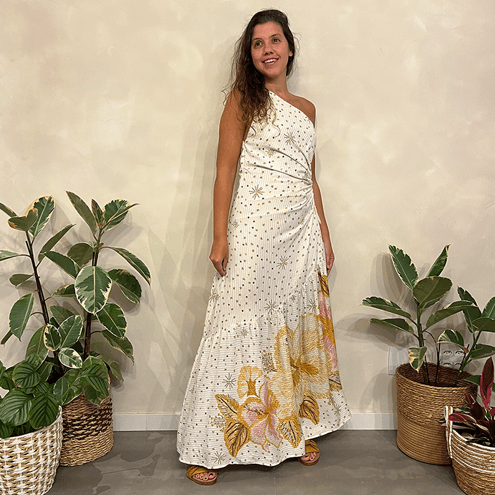 Vestido Ilha de Flor Lurex Farm
