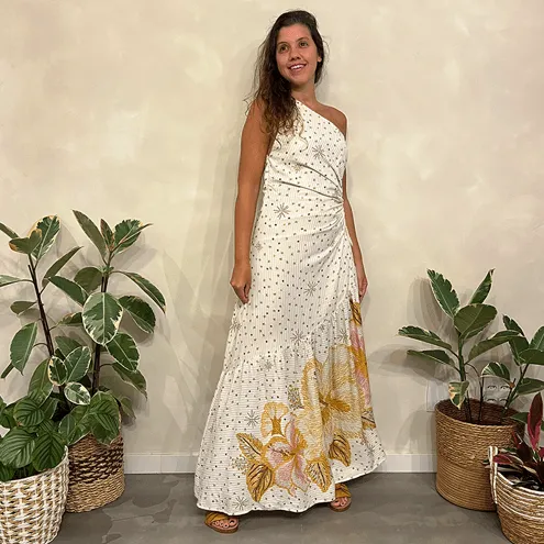 Vestido Ilha de Flor Lurex Farm