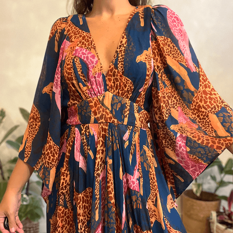 Vestido Girafa Farm Global - imagem 2
