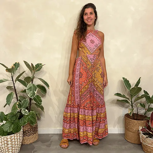 Vestido Rec Lenço Farm