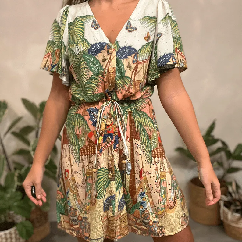 Vestido Paisagem Bt Farm
