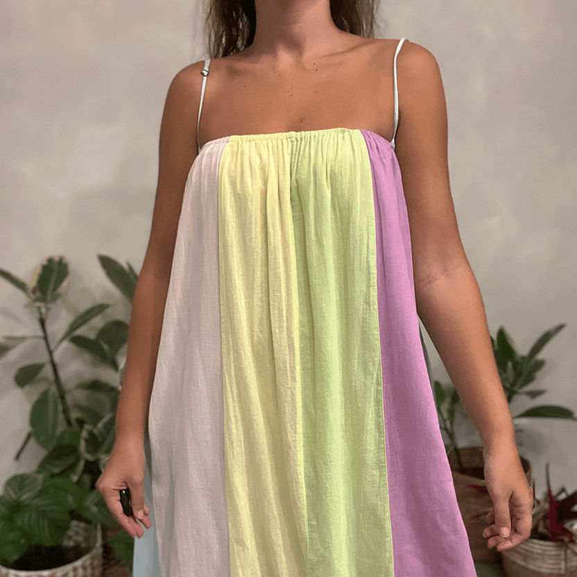 Vestido Listrado Color Farm - imagem 2