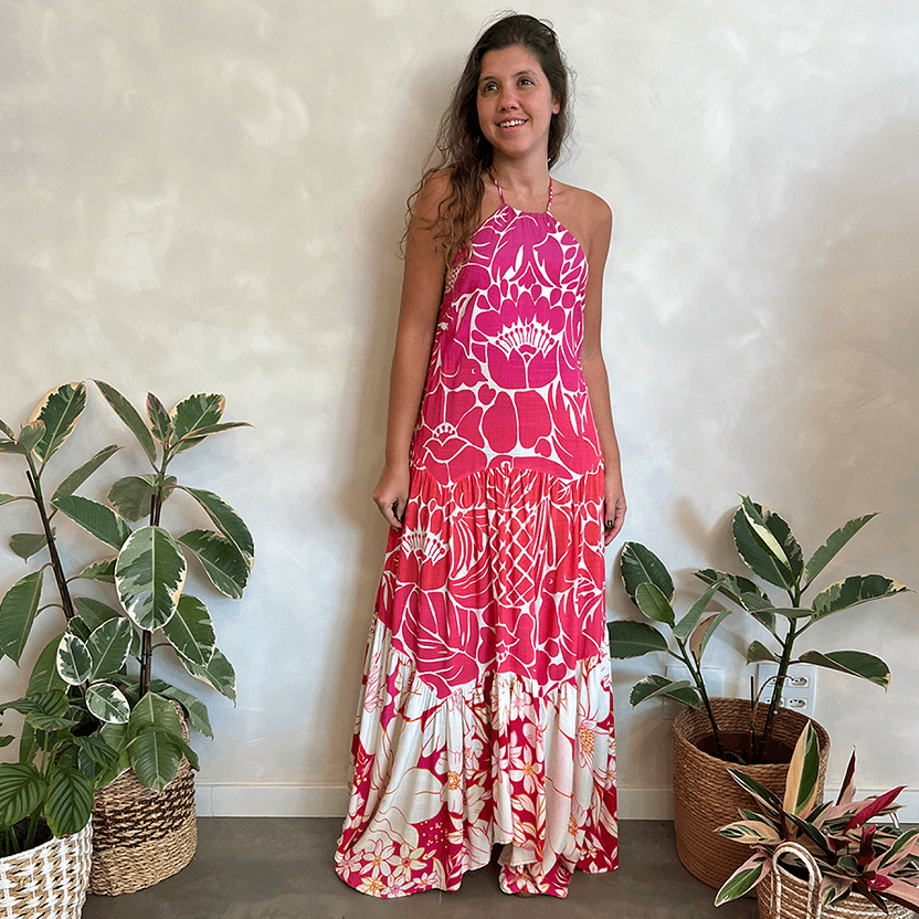 Vestido Floral Degradê Farm