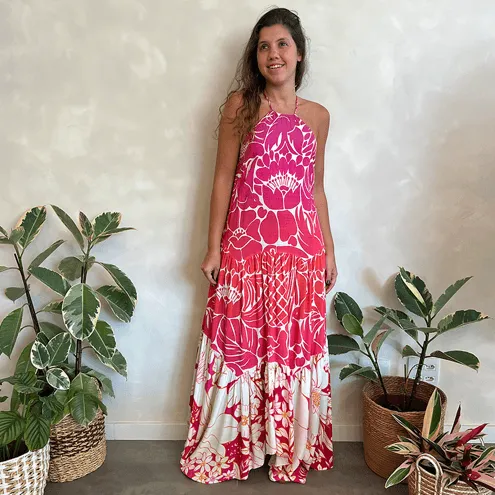 Vestido Floral Degradê Farm
