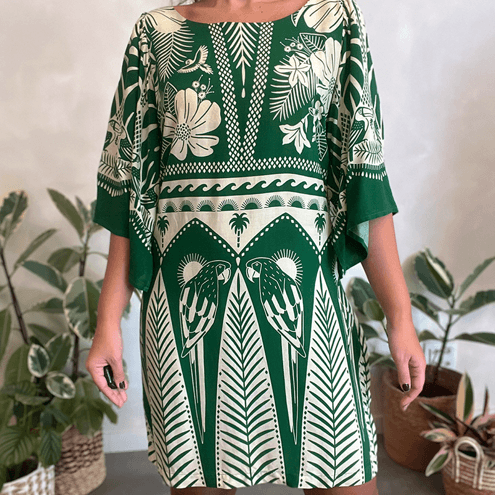 Vestido Curto Araras Farm