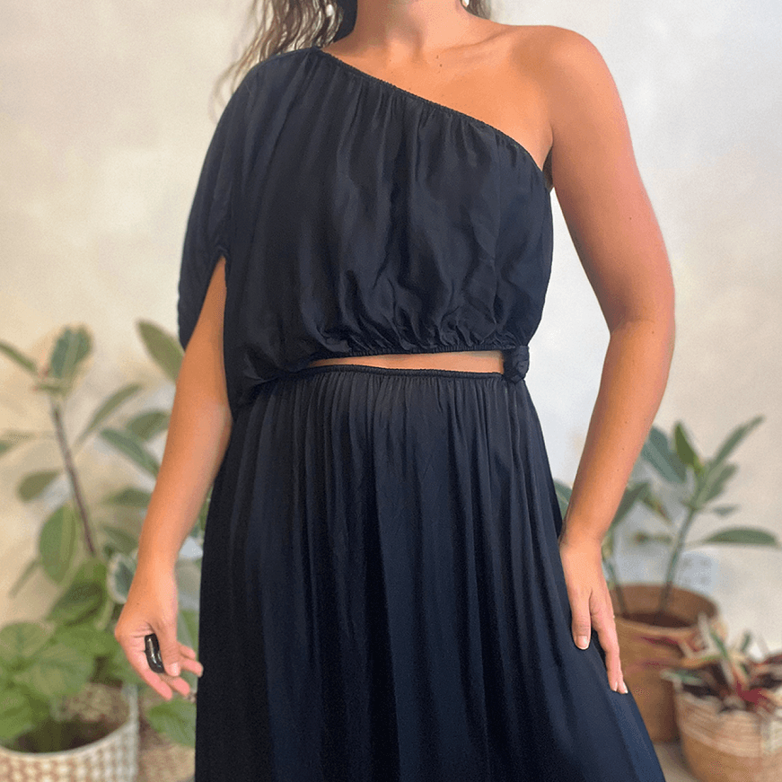 Vestido Cetim Ombro Farm Global - imagem 2