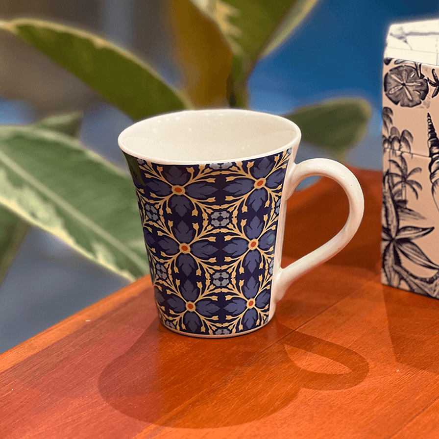 Caneca Azulejo Floral Oxford - imagem 2