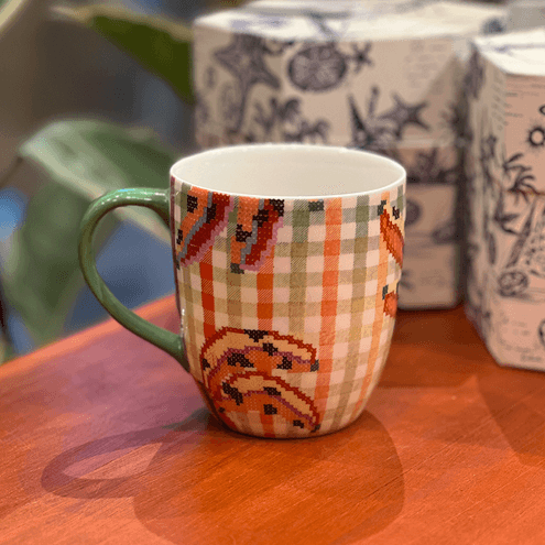 Caneca Vichy Banana
