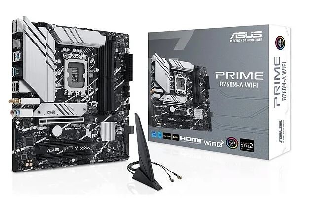 Placa Mãe Asus PRIME B760M-A WIFI, Intel LGA 1700, mATX, DDR5