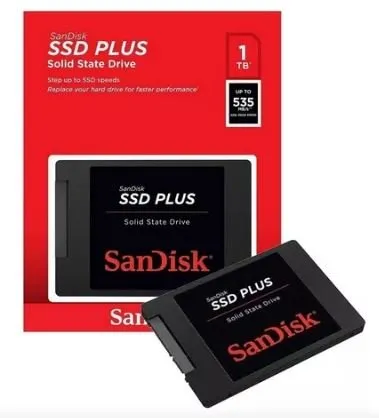 SSD 1TB SanDisk Plus G26 Leitura 535 MB/s | Highlander Informatica
