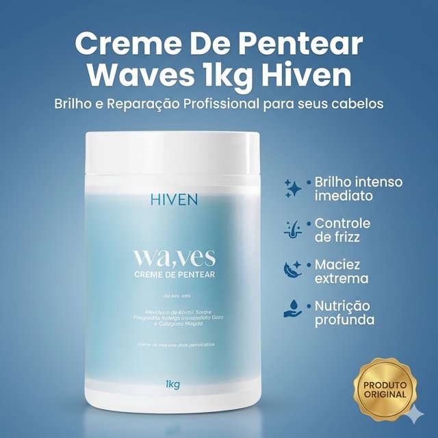 Creme De Pentear Waves 1kg Hiven | Nany Beleza Cosméticos