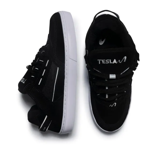 Tênis Tesla Coil Black Reflect Tesla Skate Tênis de Skate