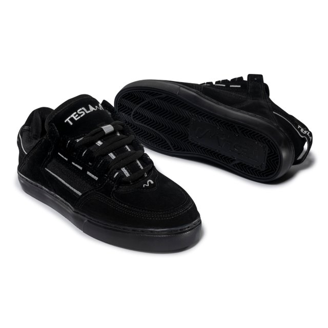 Tênis Tesla Coil All Black Reflect Tesla Skate Tênis de Skate