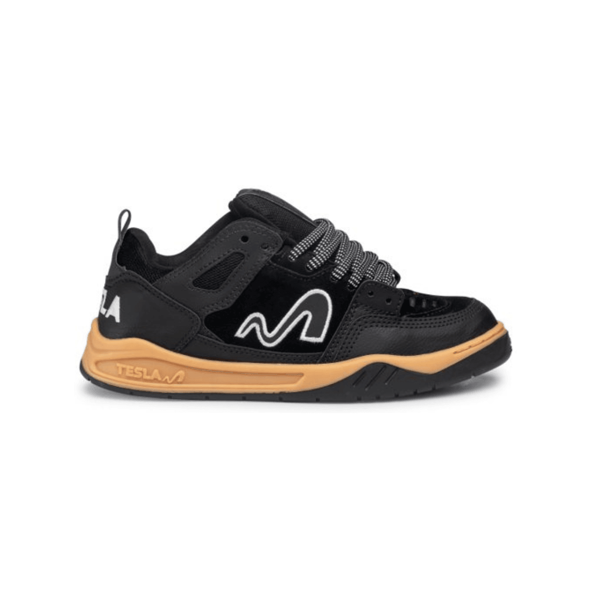 UNION LEGACY Sサイズ Tênis Tesla Nine Black gum | Tesla Skate | Tênis de Skate