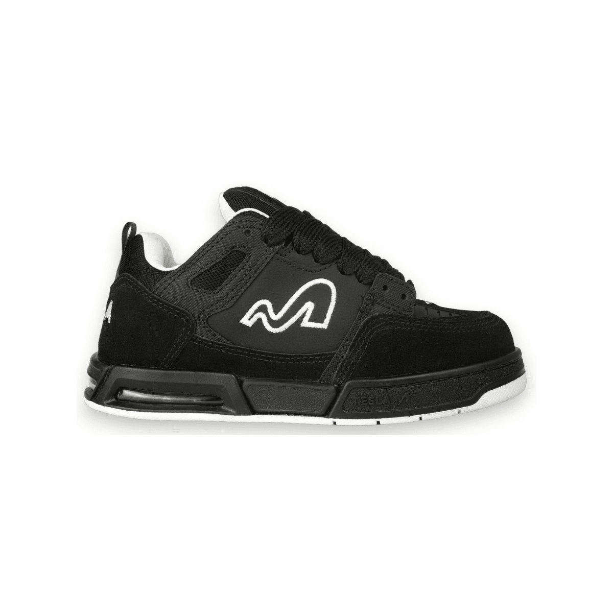 Tênis Tesla Nine Gold Black | Tesla Skate | Tênis de Skate
