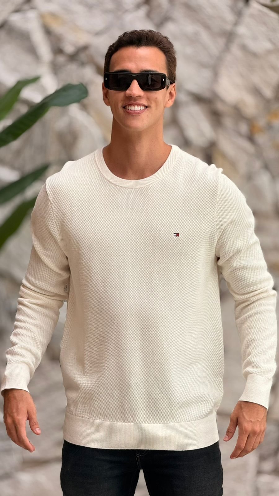 SUETER TOMMY HILFIGER ESSENTIAL STRUCTURE CREW NECK | KS LOJA