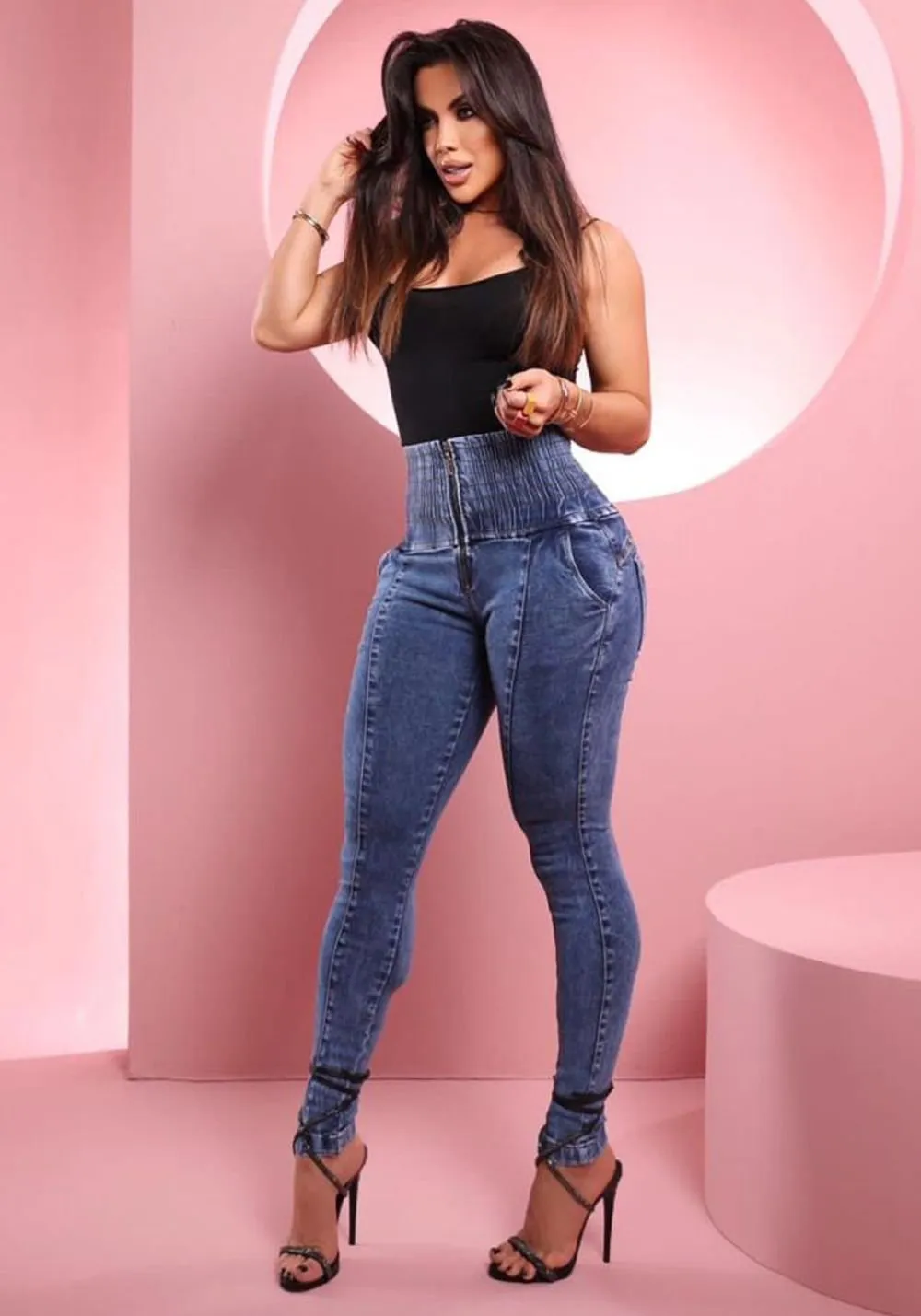 Calça Feminina Harem Calça Calça Jeans Calça Harem Feminina