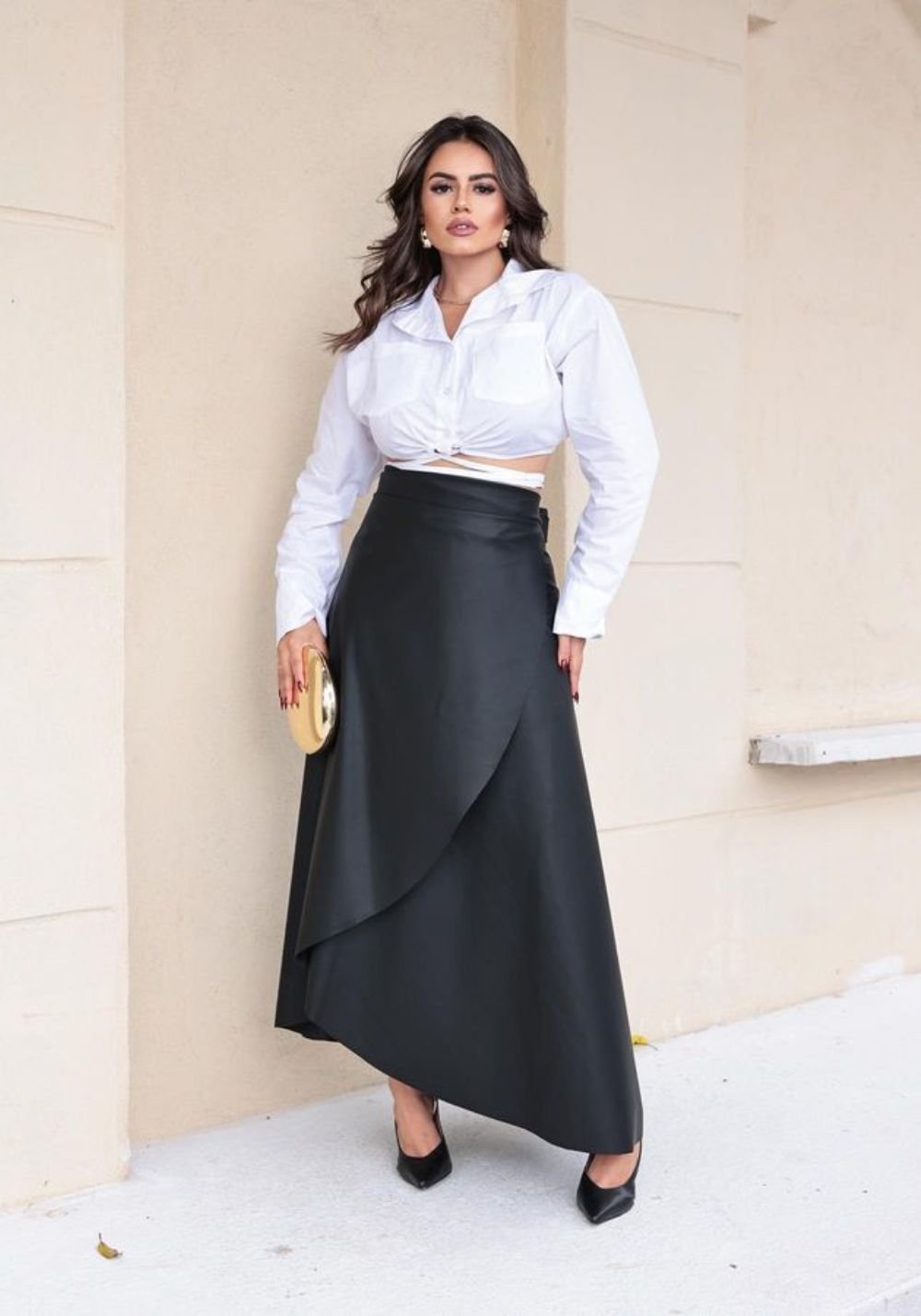 Conjunto Saia Longa Blusa Para Usar Com Saia Social Conjunto Saia