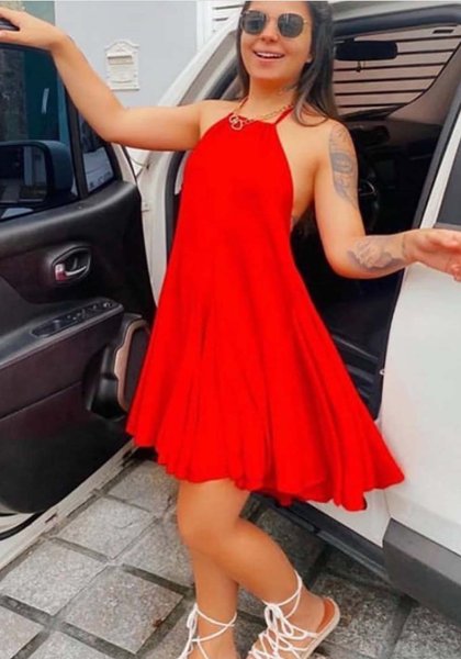 Vestidos Vermelhos Vestidos Rodadinhos Curtos Curto Soltinho