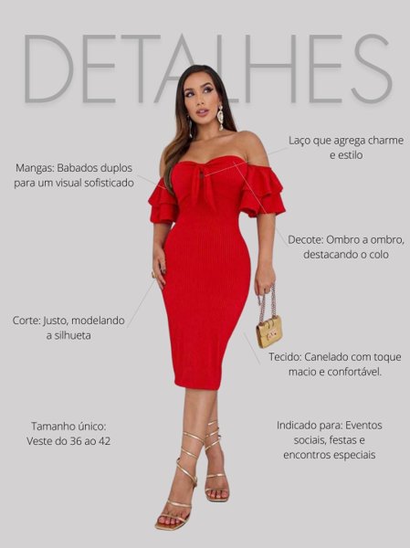 Vestido Vermelho Vestidos De Babados 2018 Vestido Sabrina Tubinho