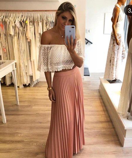 Usar Saia Midi Body Com Saia Plissada Shop Saia Plissada Midi Com