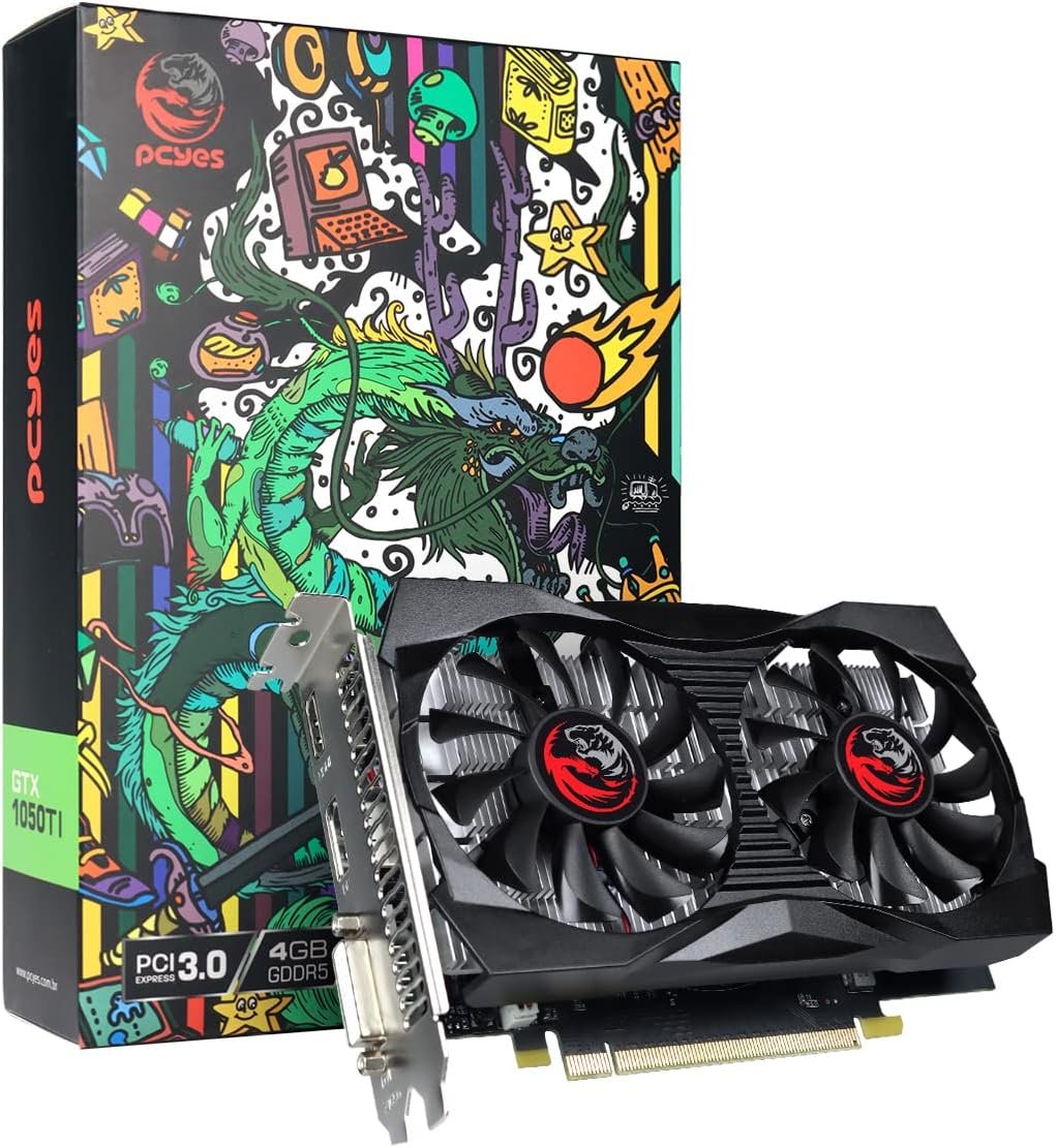 PLACA DE VIDEO PCI-E NVIDIA GTX 1050TI 4GB GDDR5 128B PVGTX1050TI4GBR5128  PCYES | Compujob RS