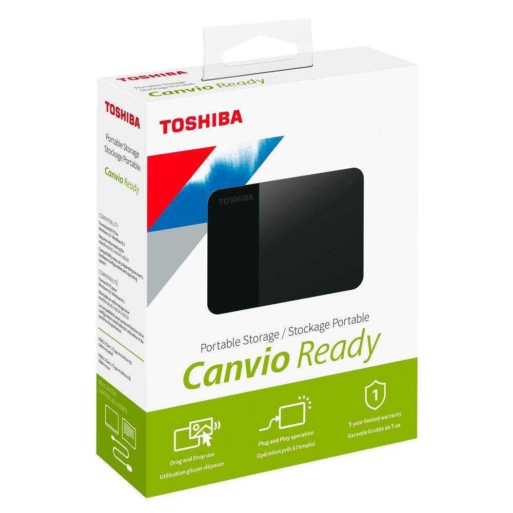 HD EXTERNO 2 TB CANVIO BASICS PRETO USB 3.0 HDTB520XK3AA TOSHIBA