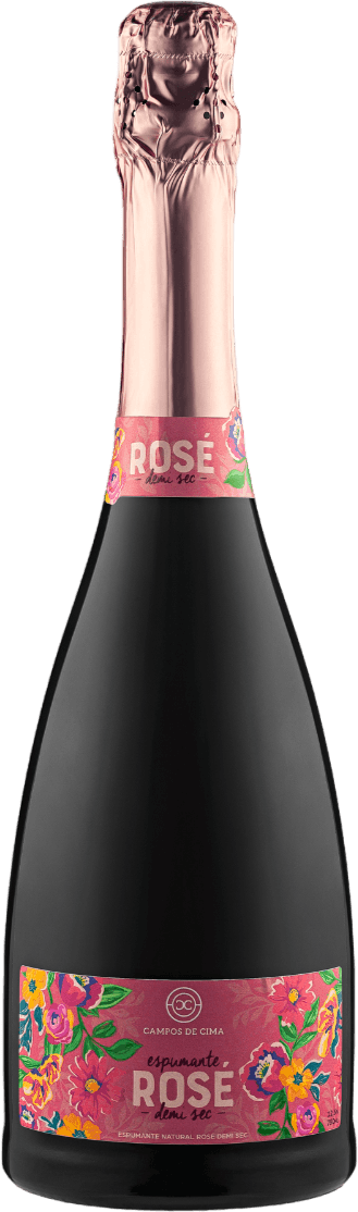 Espumante Rosé Demi Sec | Vinícola Campos de Cima | Vinícola