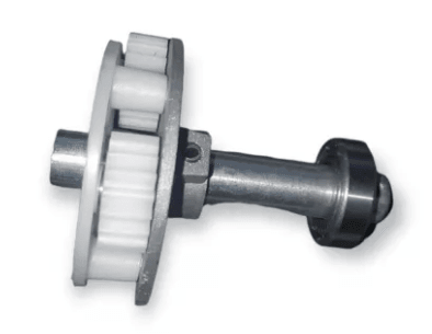 Detalhe da engrenagem met&aacute;lica de alta resist&ecirc;ncia