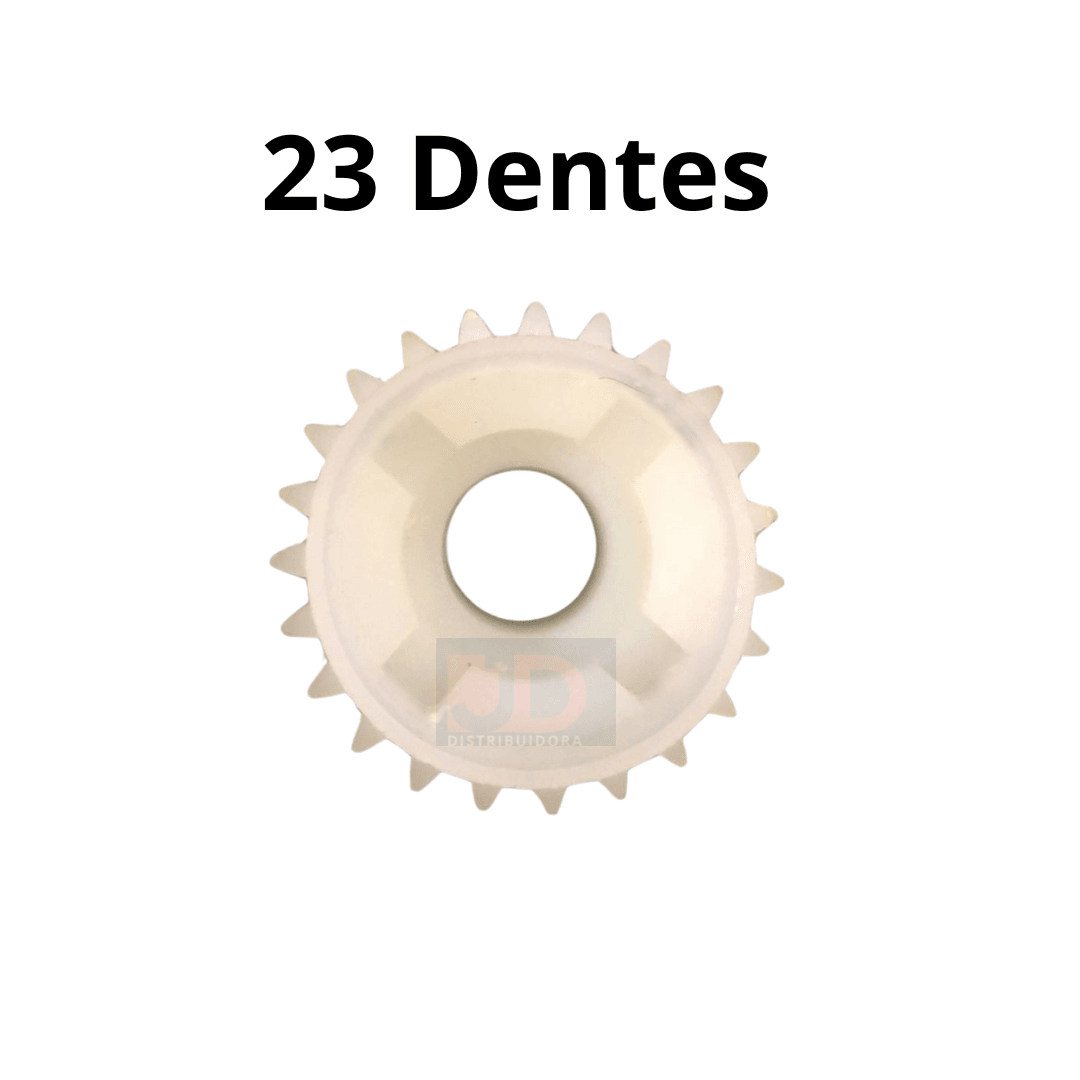 Detalhe da durabilidade do material da engrenagem